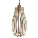 Подвесной светильник из дерева GLANZEN ART-0004-60-white