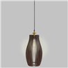 Подвесной светильник из дерева GLANZEN ART-0004-60-dark