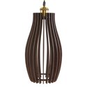 Подвесной светильник из дерева GLANZEN ART-0004-60-dark
