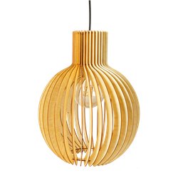 Подвесной светильник из дерева GLANZEN ART-0011-60-nude KLOT