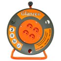 Удлинитель силовой на катушке GLANZEN 4 гн. ПВС 2х0,75 ЕВ-50-001